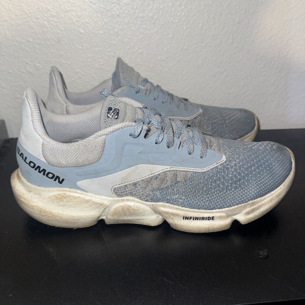 Salomon Predict SOC 3 Blue Grey Road Running Shoes 470685 Mens 9